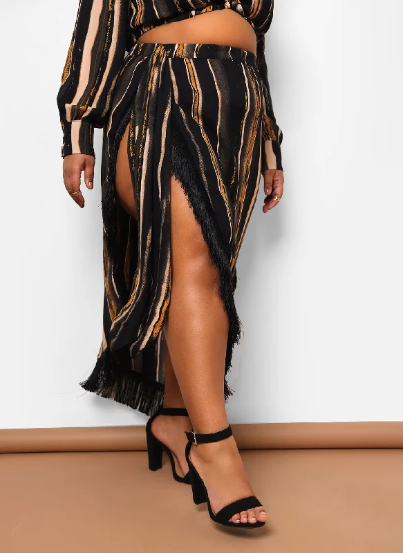 alaia-stripe-print-fringe-maxi-wrap-skirt