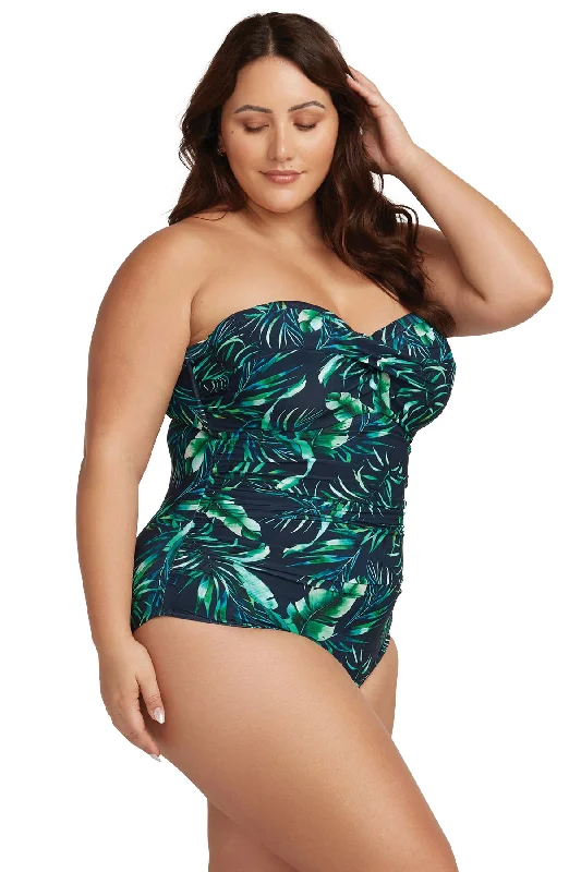 Palmspiration Botticelli Bandeau D DD Underwire One Piece Swimsuit - Final Sale