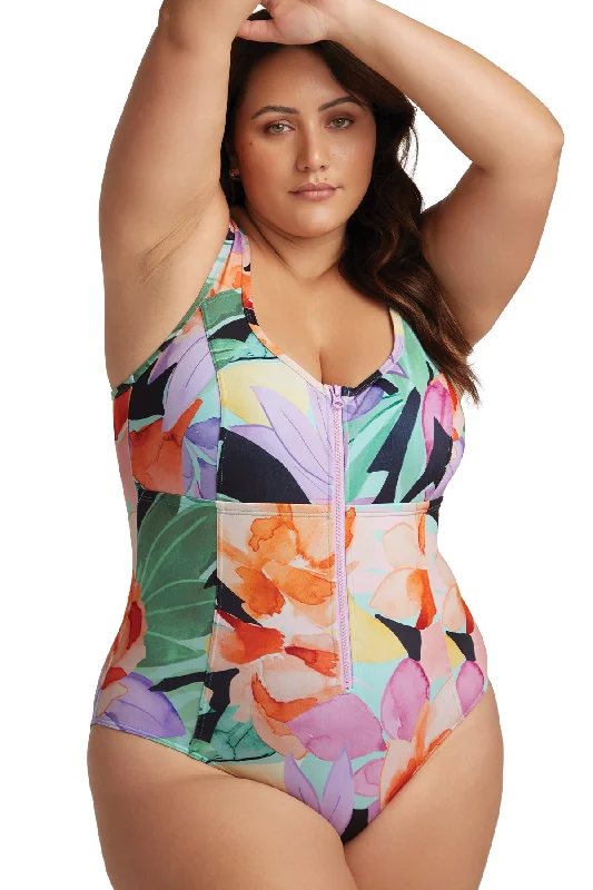 Natare Flo Fuseli Chlorine Resistant One Piece Swimsuit