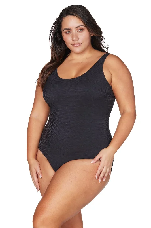 Black Aria Renoir Multi Cup One Piece Swimsuit