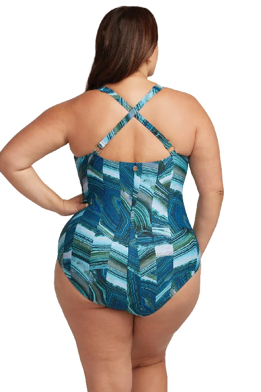 Chalcedony Monet Underwire D - DD One Piece Swimsuit - Final Sale