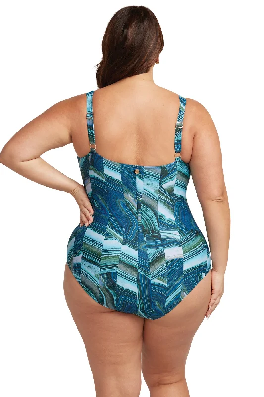 Chalcedony Monet Underwire D - DD One Piece Swimsuit - Final Sale