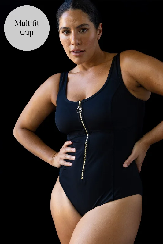 Black Sculpt Fuseli Multi Cup One Piece Swimsuit