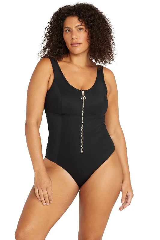 Black Sculpt Fuseli Multi Cup One Piece Swimsuit