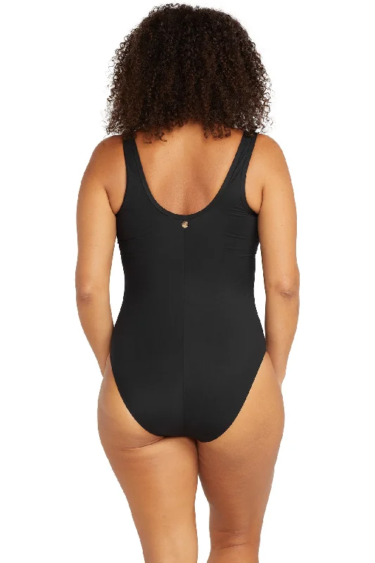 Black Sculpt Fuseli Multi Cup One Piece Swimsuit