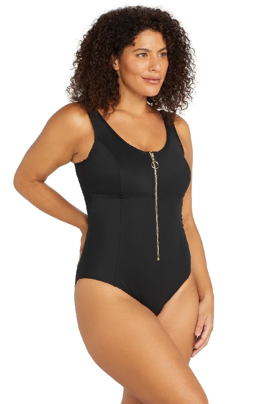 Black Sculpt Fuseli Multi Cup One Piece Swimsuit