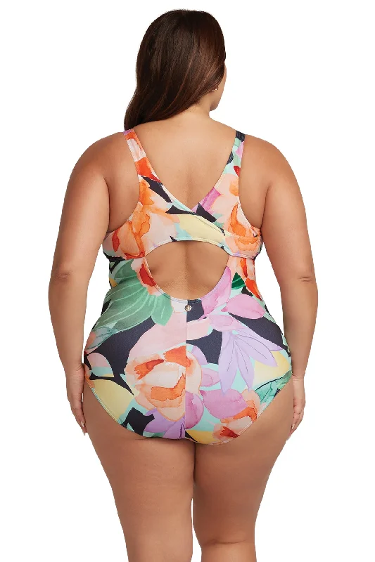 Natare Flo Hockney Chlorine Resistant One Piece Swimsuit