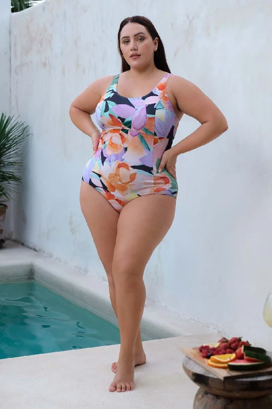 Natare Flo Hockney Chlorine Resistant One Piece Swimsuit