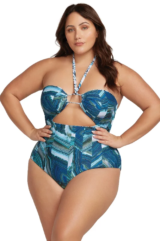 Ze Blu Mondrian Reversible One Piece Swimsuit - Final Sale