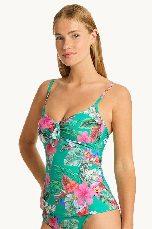 Pacifico B/C Cup Tie Front Tankini Separate