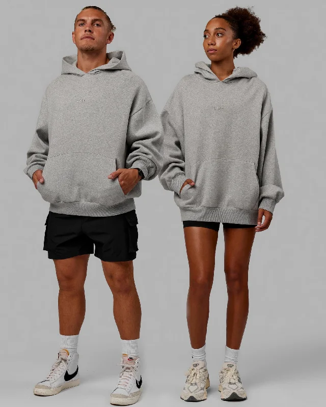 Unisex MVP Hoodie Oversize - Light Grey Marl