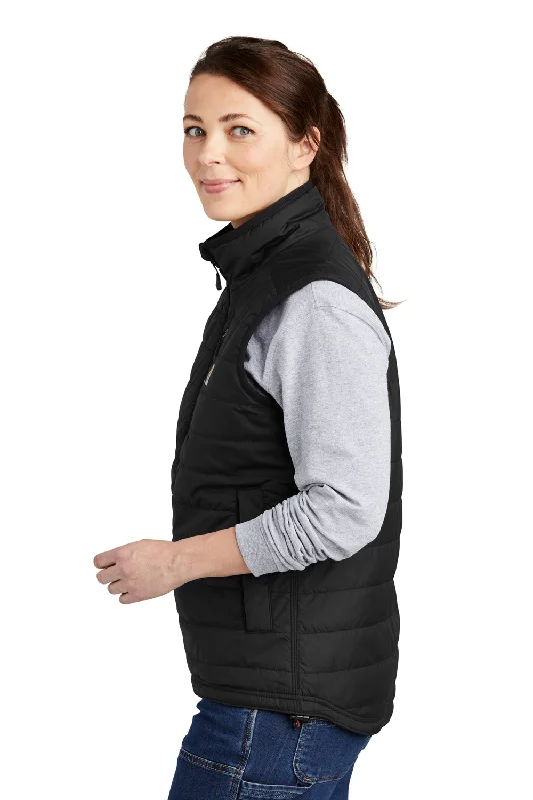 Carhartt Womens Gilliam Wind & Water Resistant Full Zip Vest - Black