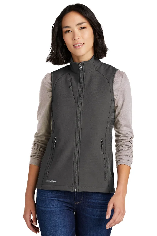 Eddie Bauer Womens Stretch Soft Shell Full Zip Vest - Iron Gate Grey