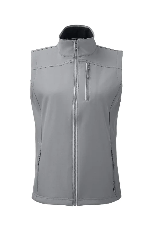 Nautica Womens Wavestorm Wind & Water Resistant Full Zip Vest - Graphite Grey