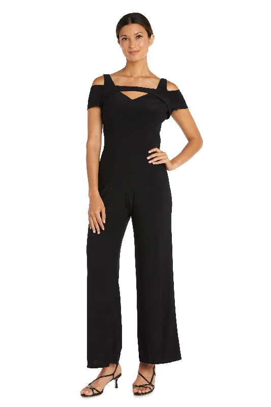 Nightway Formal Off Shoulder Petite Jumpsuit Sale