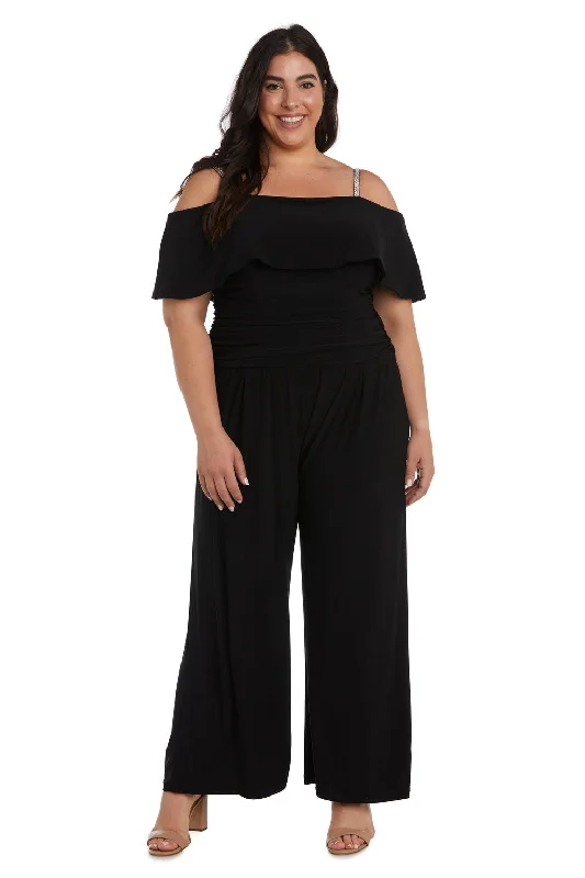 R&M Richards 5982W Long Plus Size Formal Jumpsuit