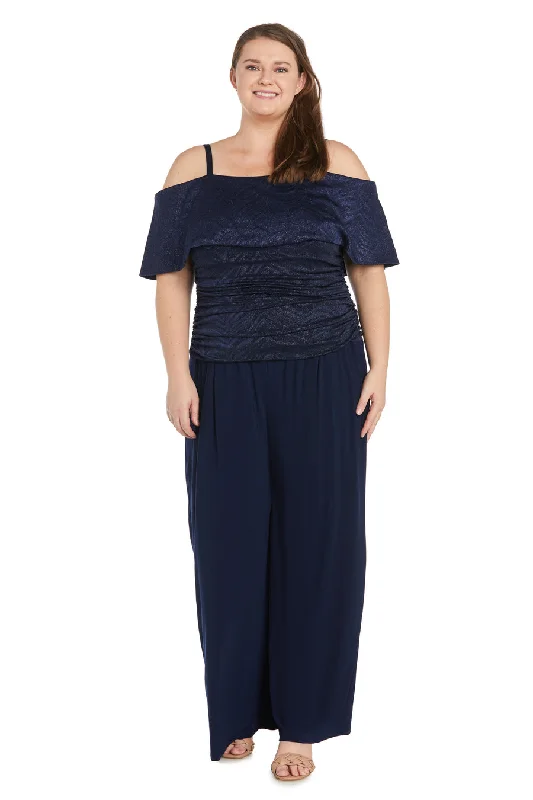 R&M Richards 9122W Plus Size Formal Jumpsuit