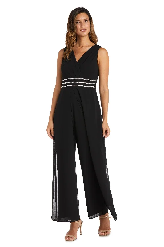 R&M Richards 9365P Long Formal Petite Jumpsuit