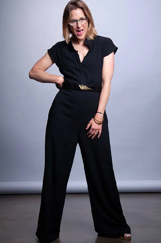 Updraft Jumpsuit - Black Rayon