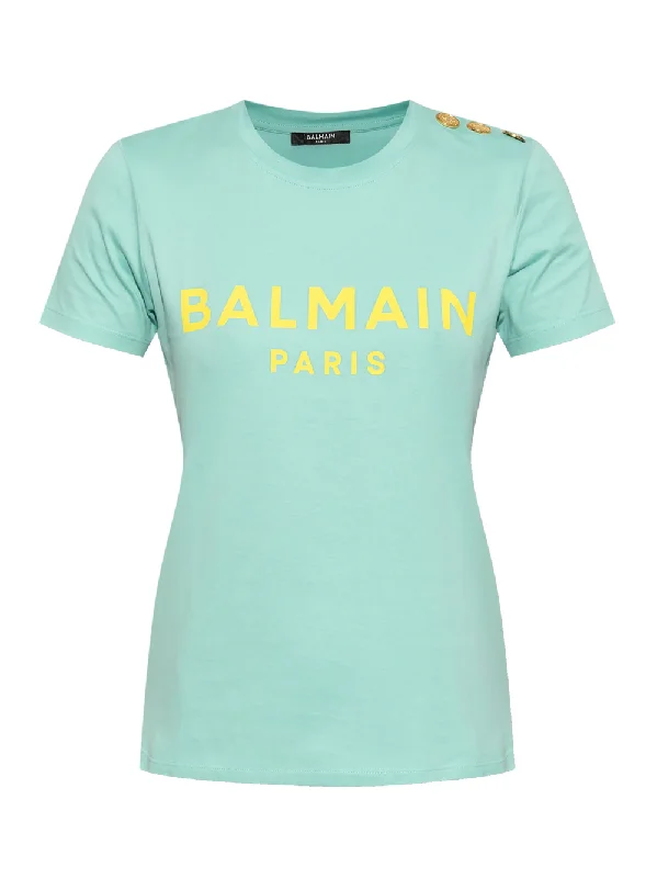 3 Button Printed Balmain T-Shirt