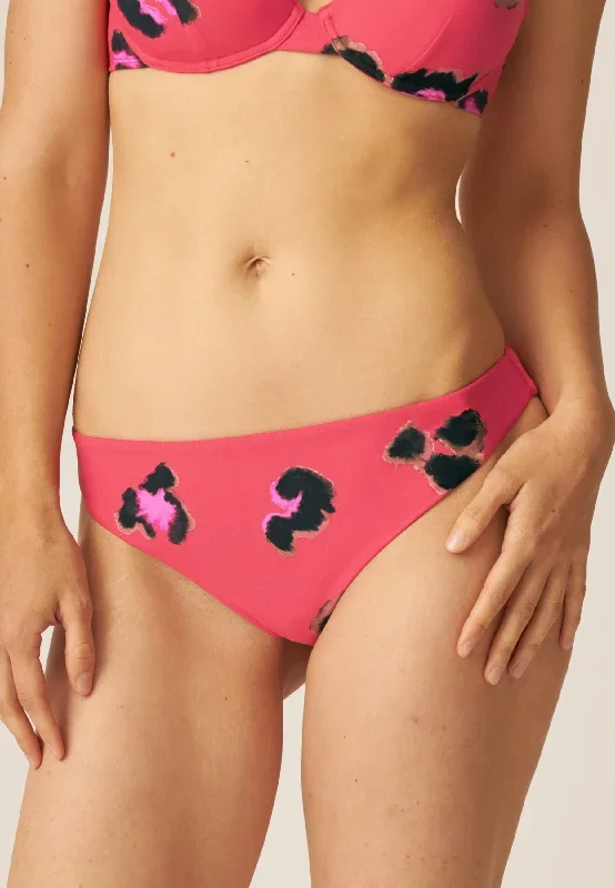 Bikini Hose Leo Print - Small Escapes / Safari Park - Rot Braun Pink