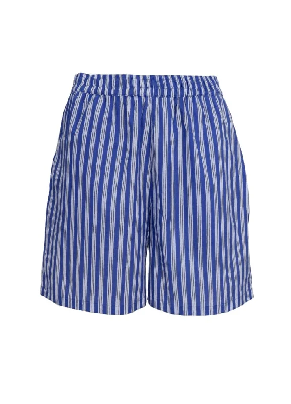 black-colour-bcflora-shorts-blue-stripe