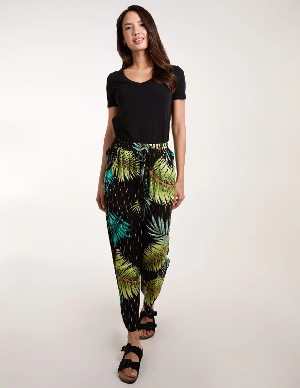 black-palm-print-trousers