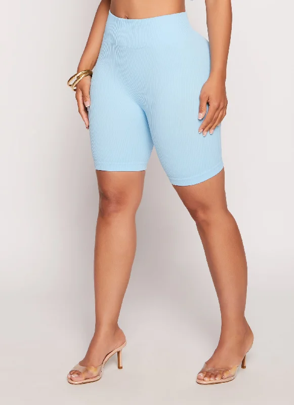 blue-seamless-ribbed-knit-high-waisted-bike-shorts-1413058753028