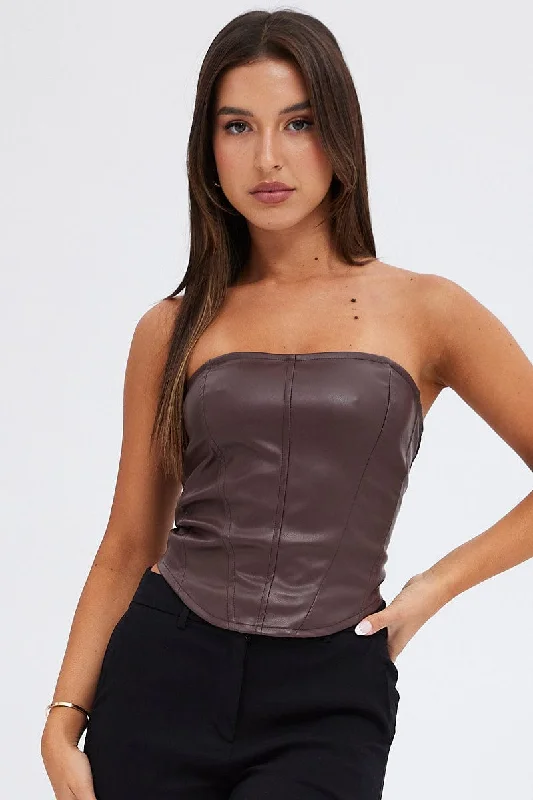 brown-corset-sleeveless-strapless-longline-faux-leather-wc0188-33cb-2