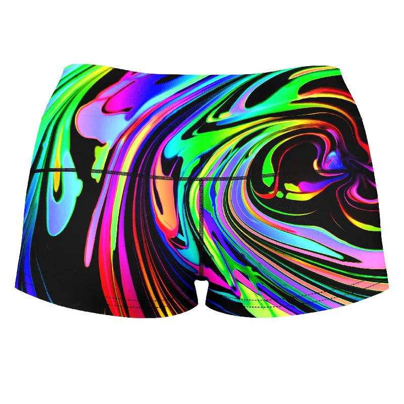 cosmic-swirl-high-waisted-womens-shorts