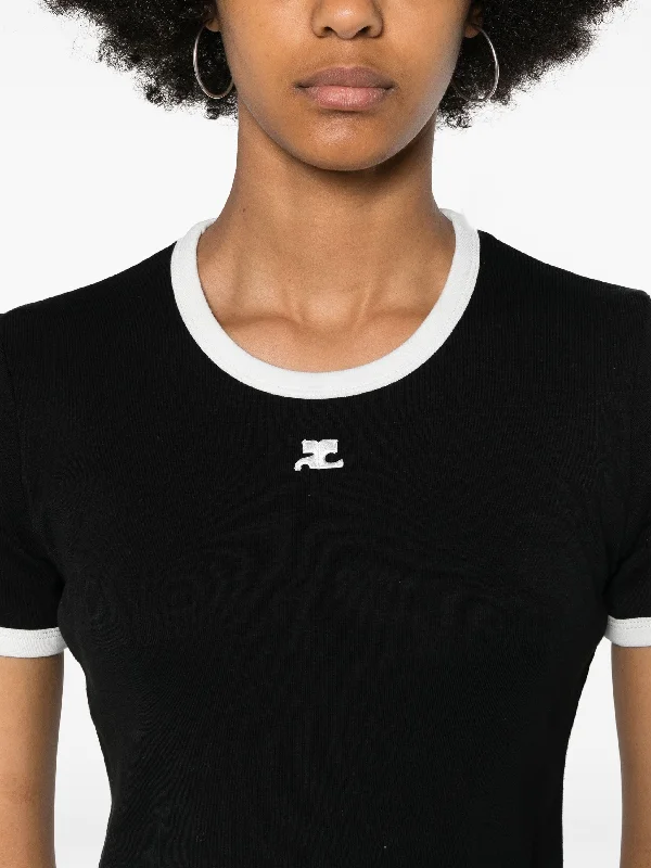 courreges-signature-contrast-t-shirt-tees-600055658blk