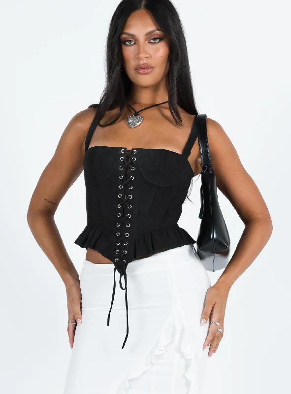 cuatro-corset-top-black