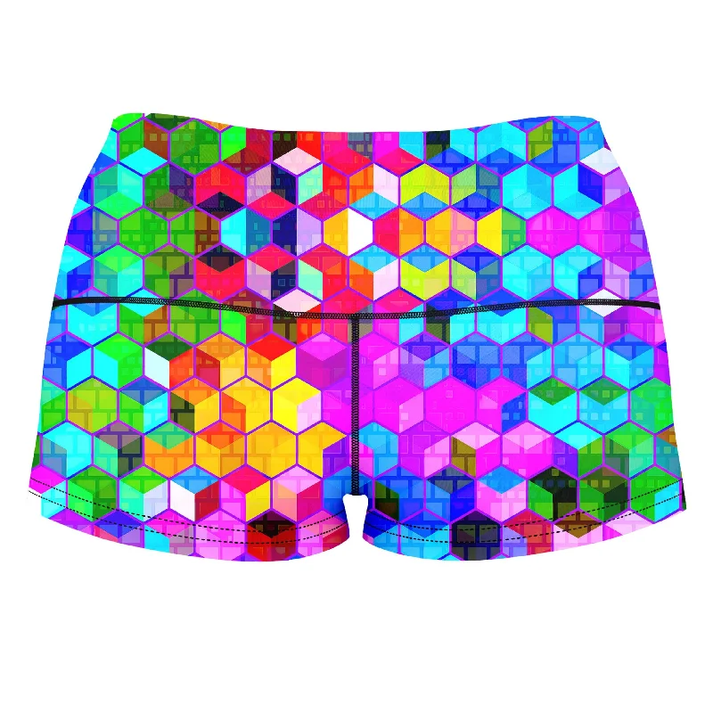 cubism-high-waisted-womens-shorts