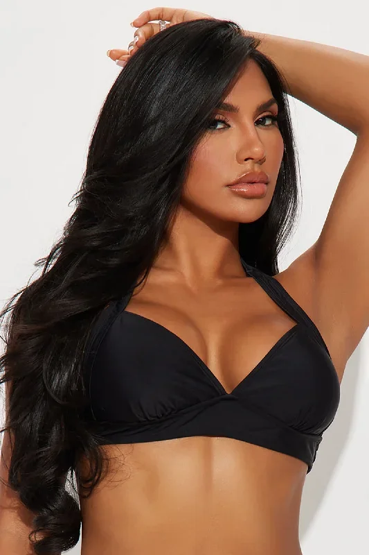 Cynthia Halter Bikini Top - Black