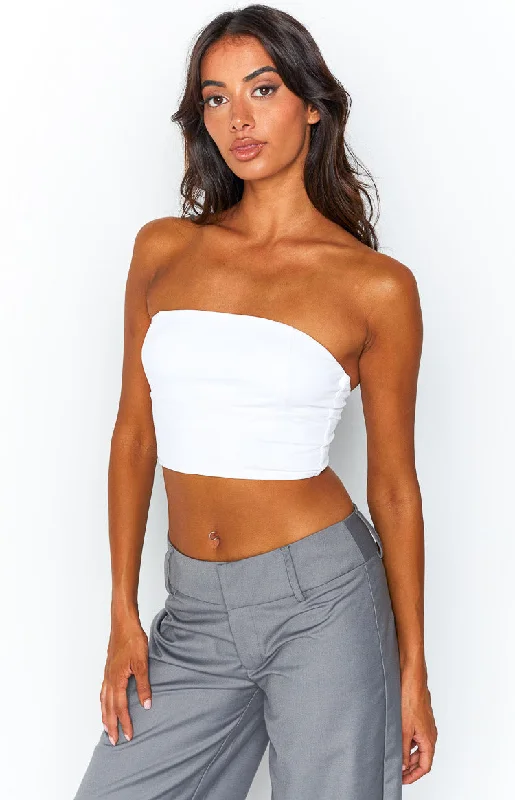 Ernest White Strapless Top