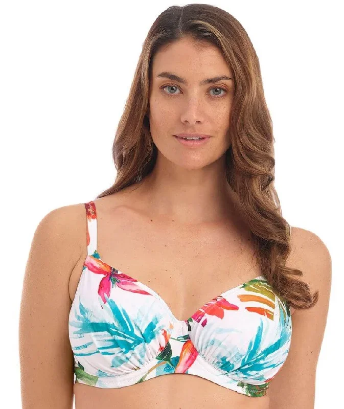 Fantasie Swim Kiawah Island Underwired Gathered Full Cup Bikini Top - Aquamarine