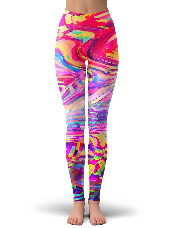 Glitch Waves Leggings