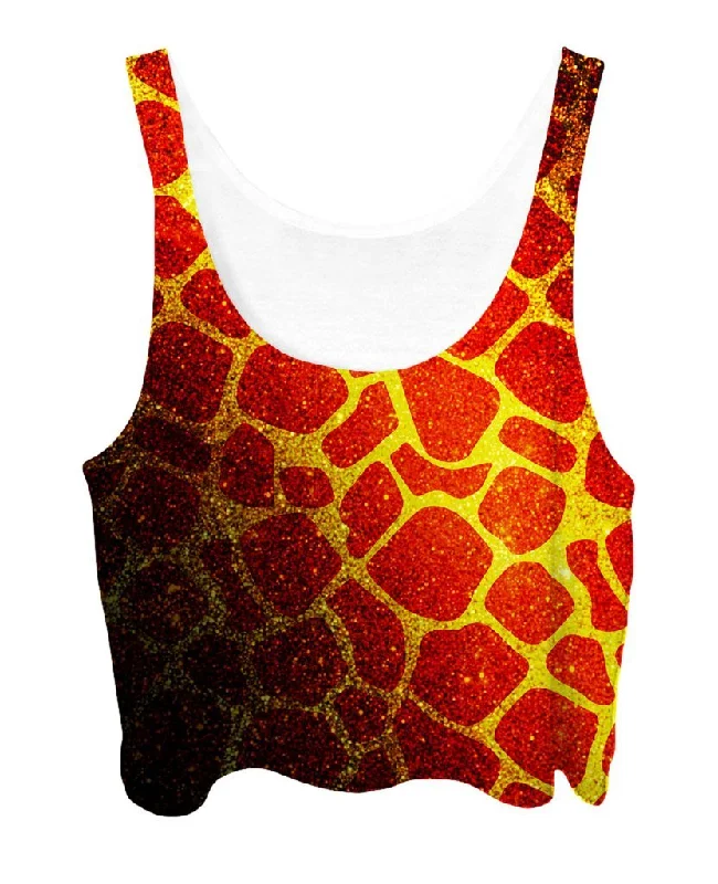 Golden Giraffe Crop Top