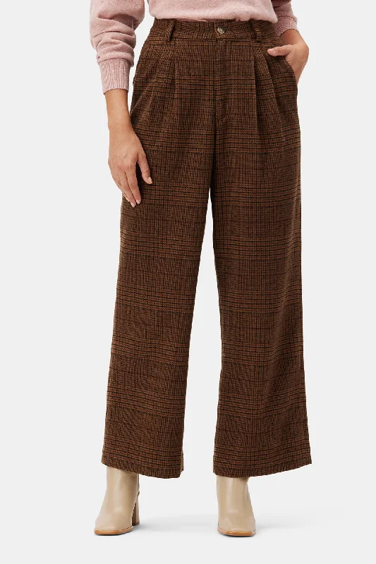 Holland Wool Pant - Rust Plaid