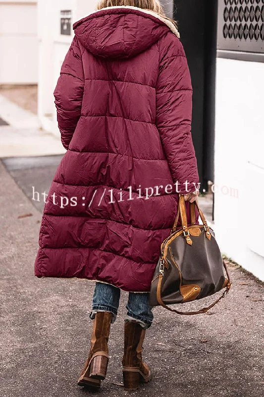 hooded-plush-lined-pocket-long-sleeve-coat