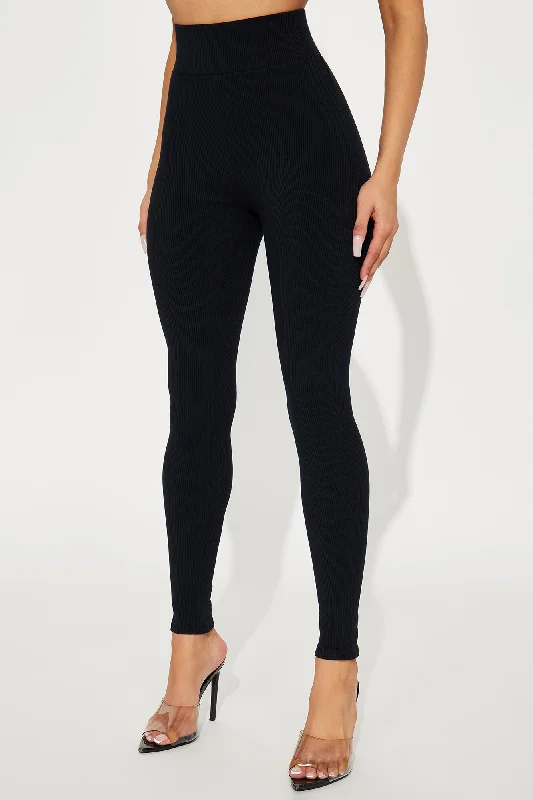 Janet Snatched Leggings - Black