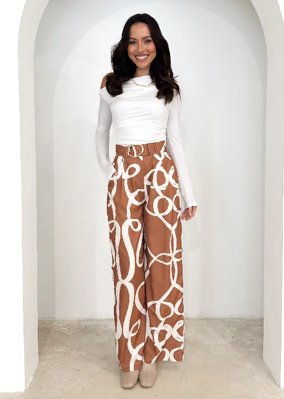 Kaylen Pants - Caramel Ribbon