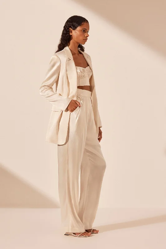 la-lune-single-breasted-blazer-cream