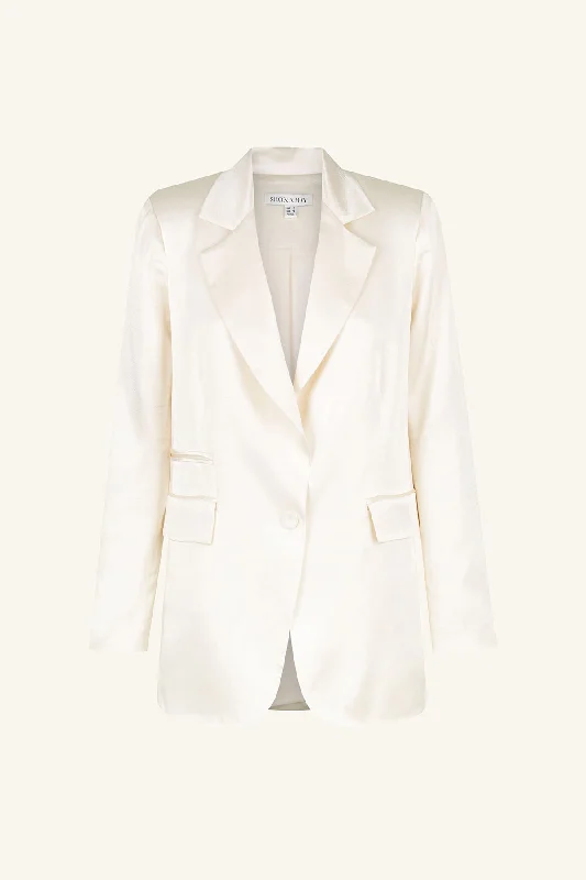 la-lune-single-breasted-blazer-cream