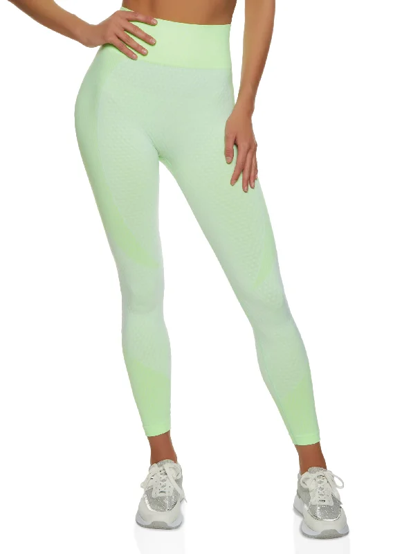 Daisy Seamless Textured Knit Leggings