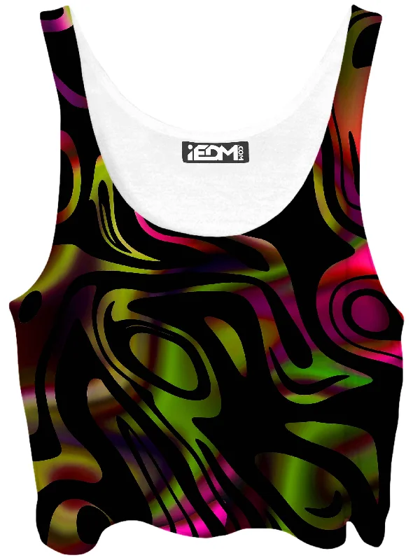 Loopy Abstract Crop Top