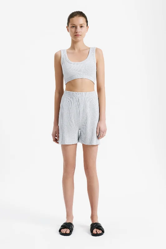 LOUNGE RIBBED LONGLINE SHORT