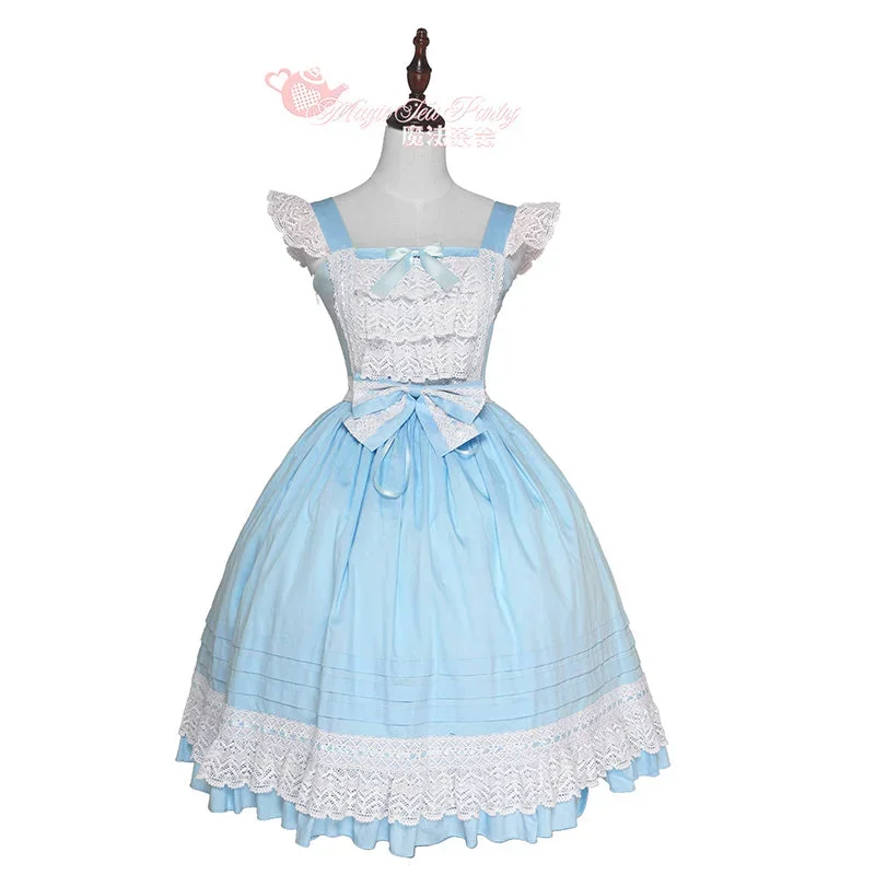 Magic Tea Party~Cute Lolita Jumper Skirt Multicolors JSK