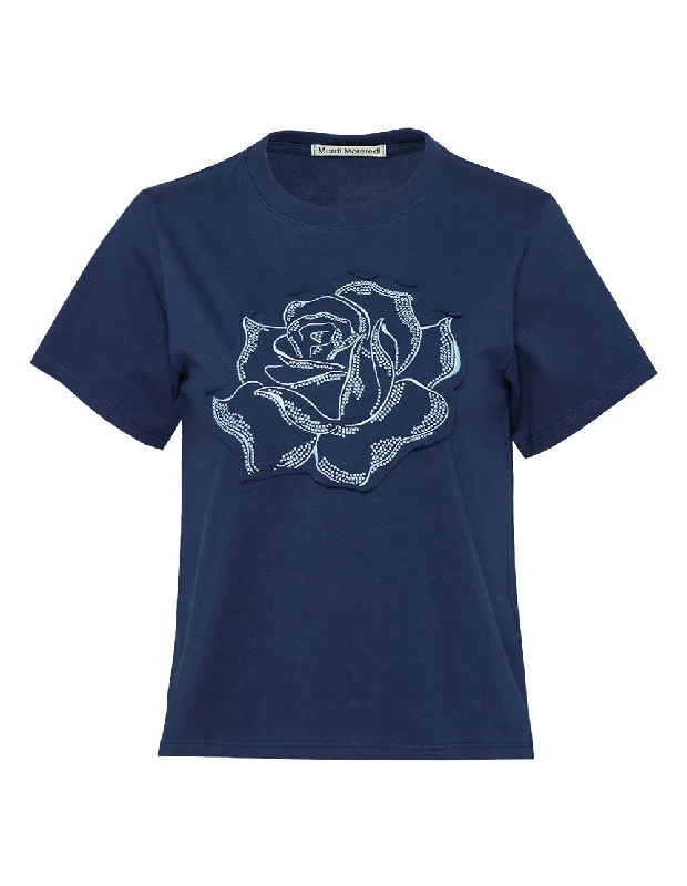 Slim T-Shirt Rose Patch