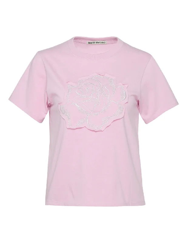 Slim T-Shirt Rose Patch